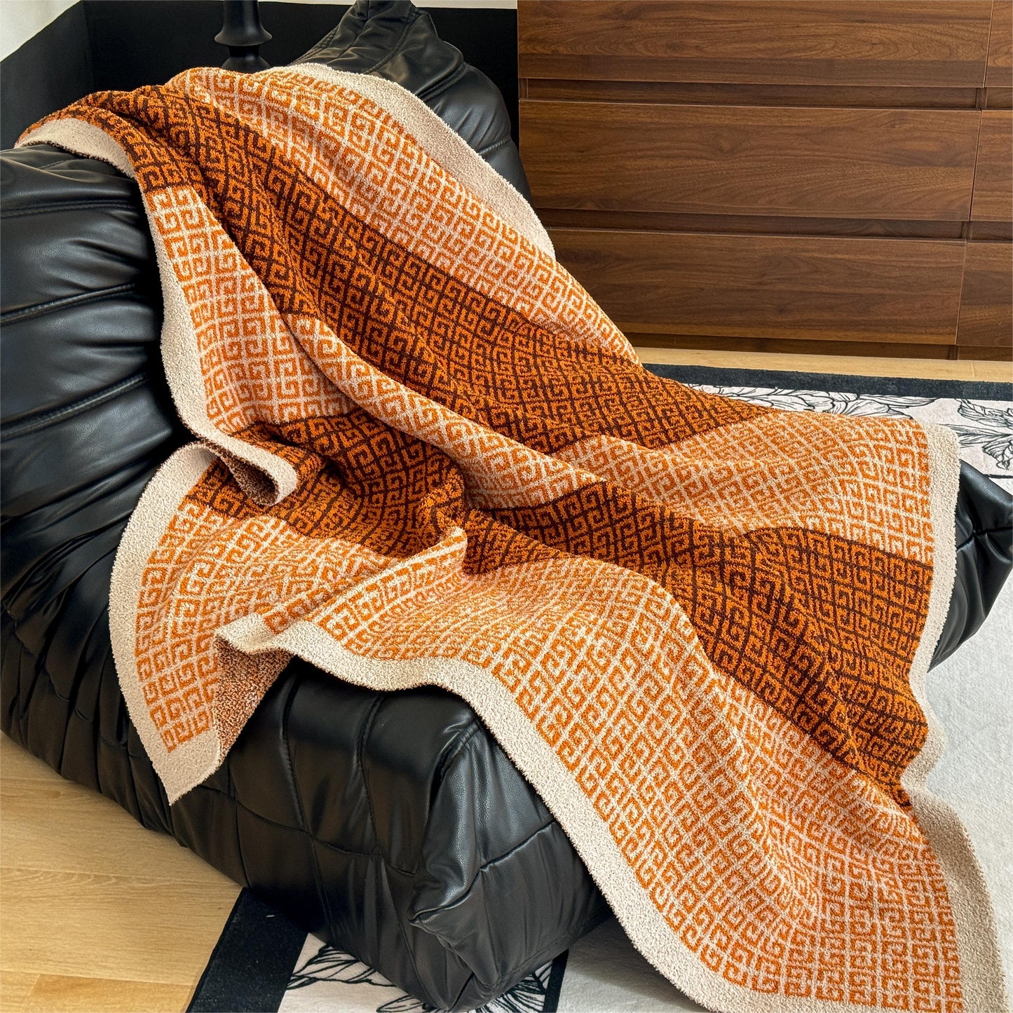 Knitted Throw Blanket