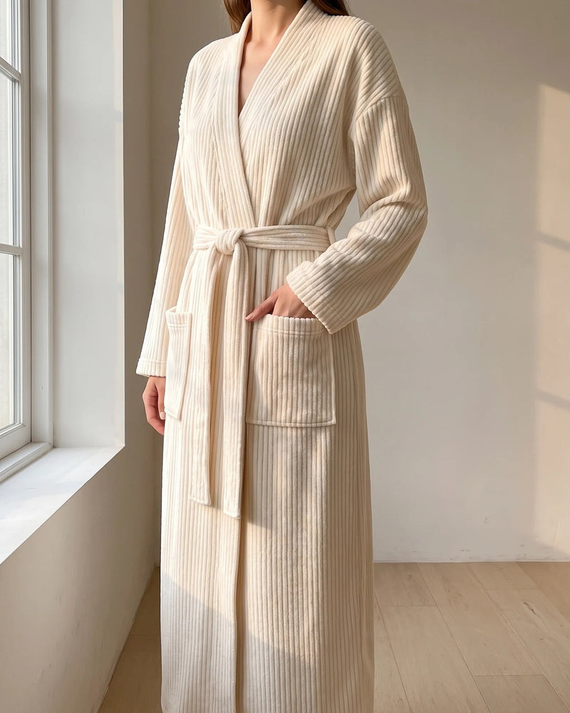 The robe worn at home in warm daylight