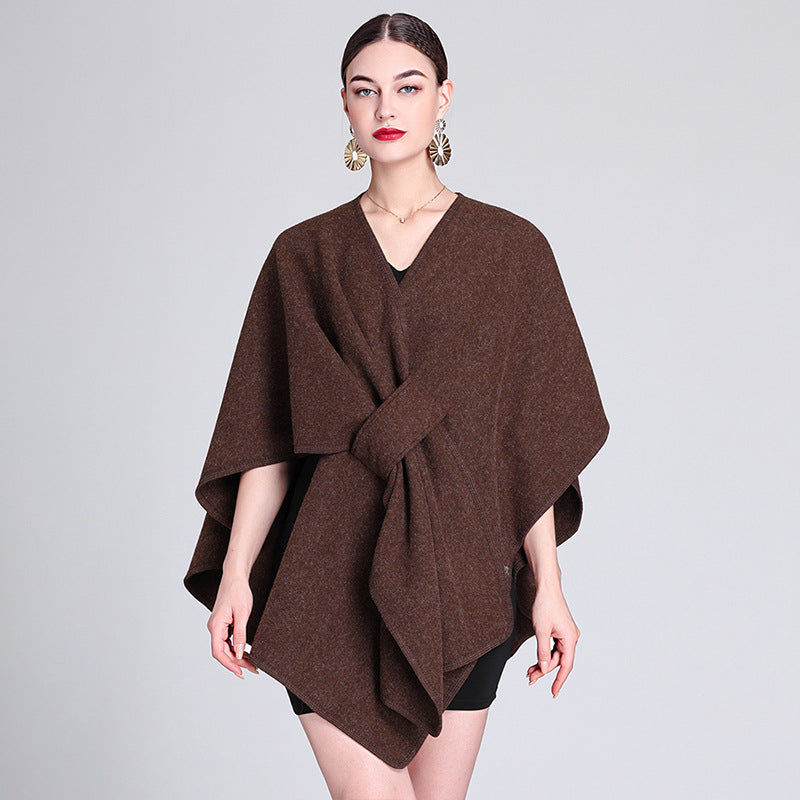 Caped Fleece Shawl