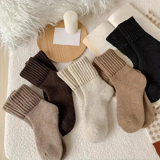 Mid Calf Cotton Winter Socks