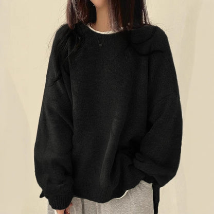 Korean Oversized Fleece Sweater