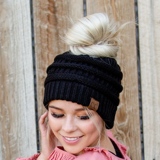 Knitted Ponytail Beanie
