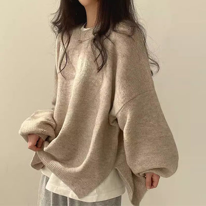 Korean Oversized Fleece Sweater