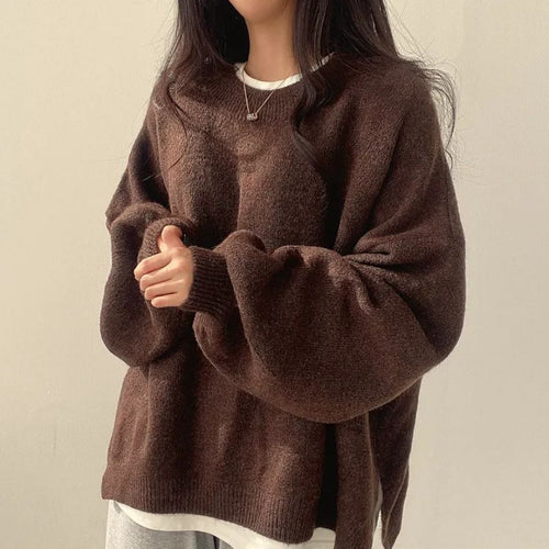 Korean Oversized Fleece Sweater