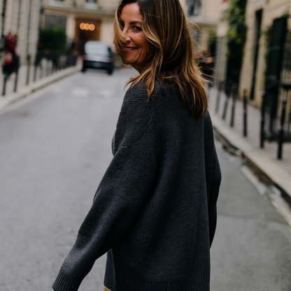 Korean Oversized Fleece Sweater