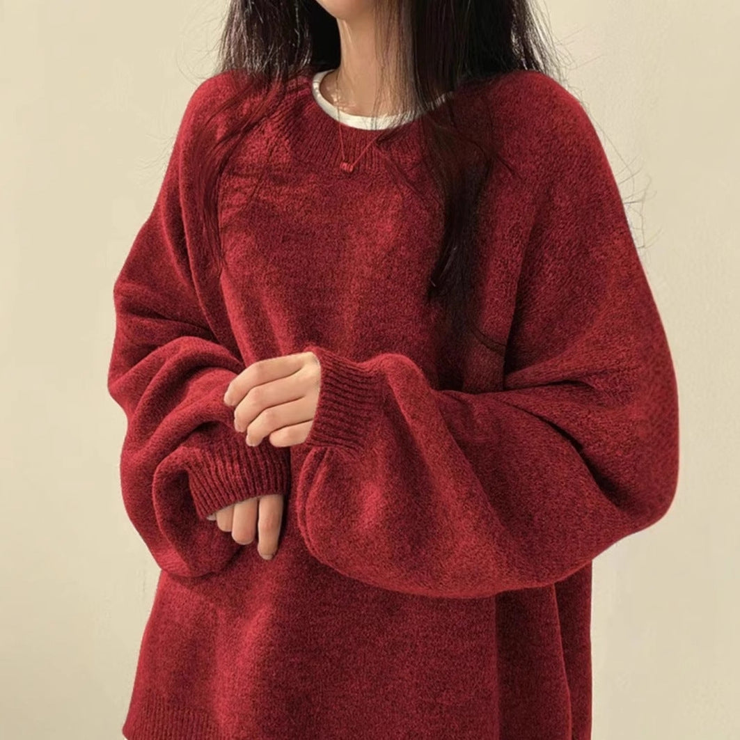 Korean Oversized Fleece Sweater
