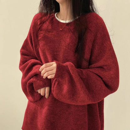 Korean Oversized Fleece Sweater