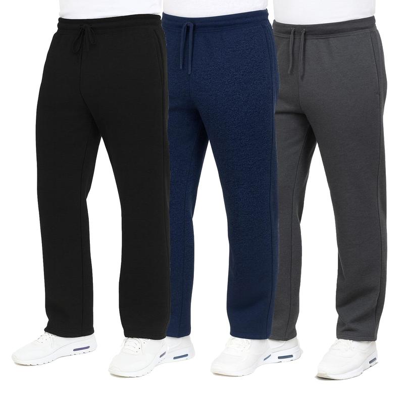 Mens Heavyweight Fleece Sweats - 3 pack