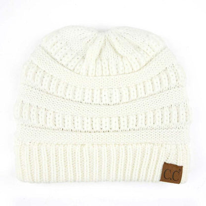 Knitted Ponytail Beanie