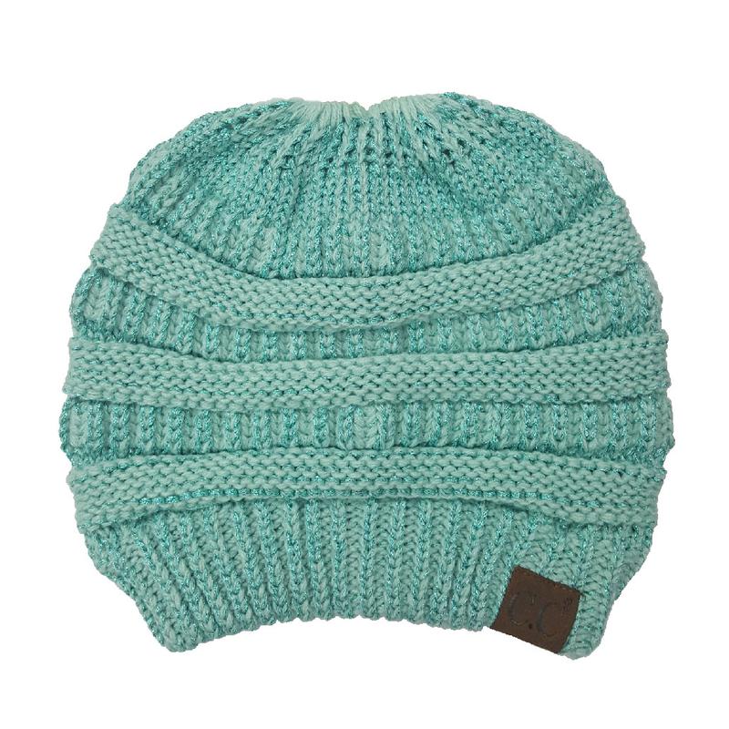 Knitted Ponytail Beanie