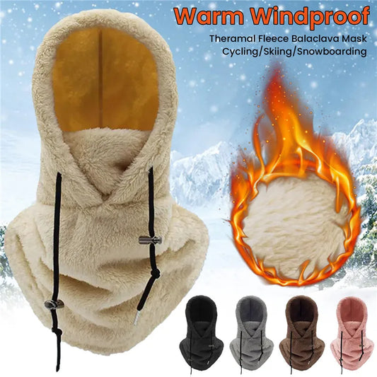 CozyHood Polar Fleece Balaclava - flat lay front view
