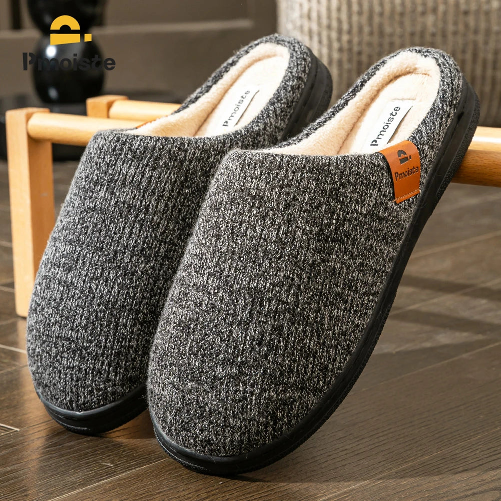 CloudStep Fleece-Lined Memory Foam Slippers - side angle view