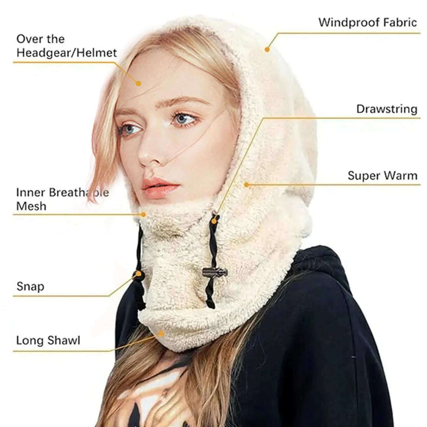 CozyHood Polar Fleece Balaclava - color variants display