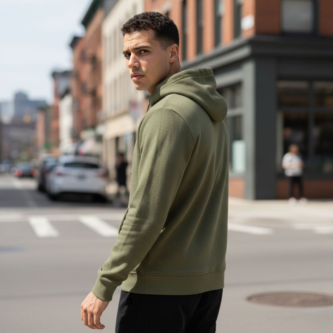 Thick Fleece Pullover Hoodie