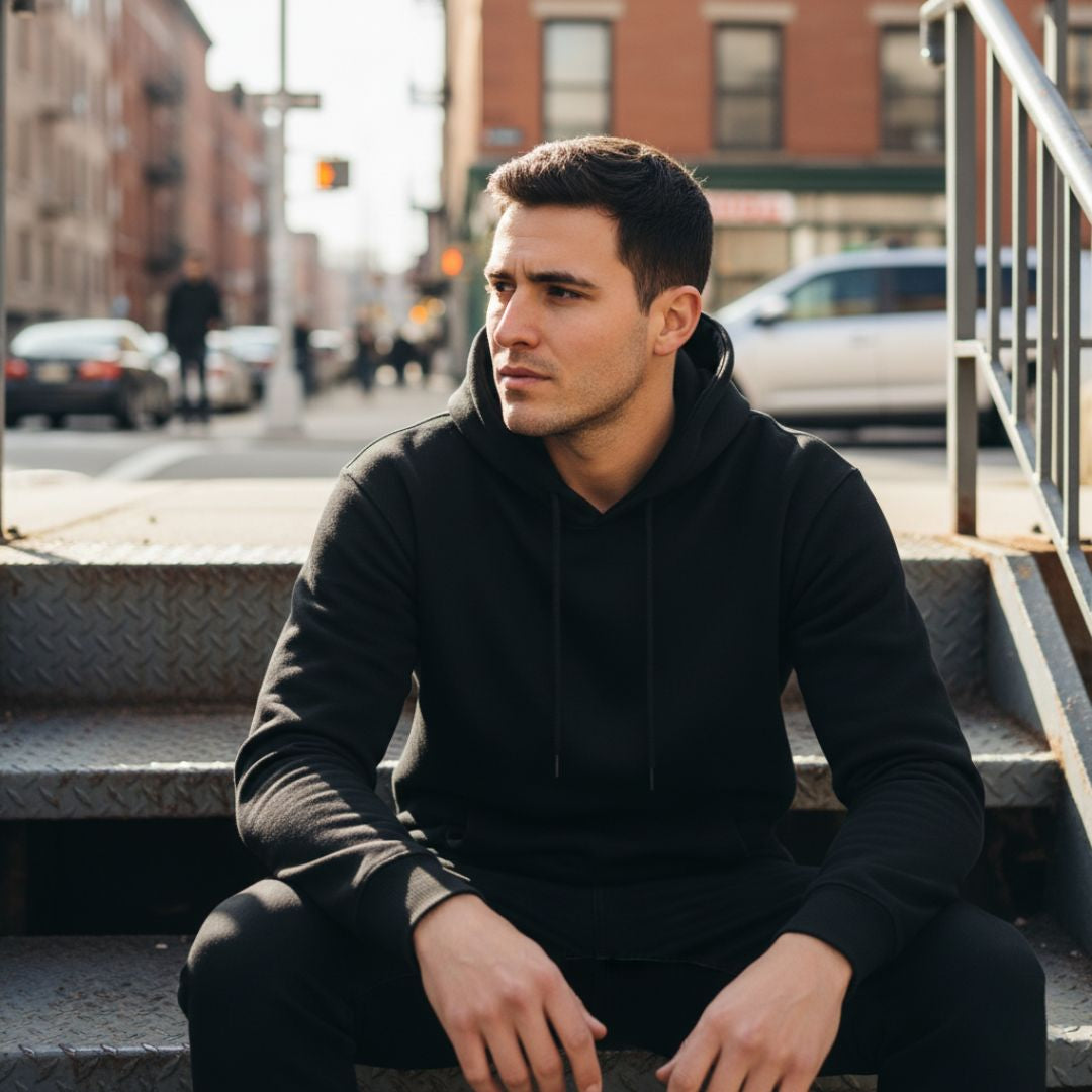 Thick Fleece Pullover Hoodie