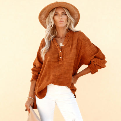 Pleated Winter Pullover Shirt