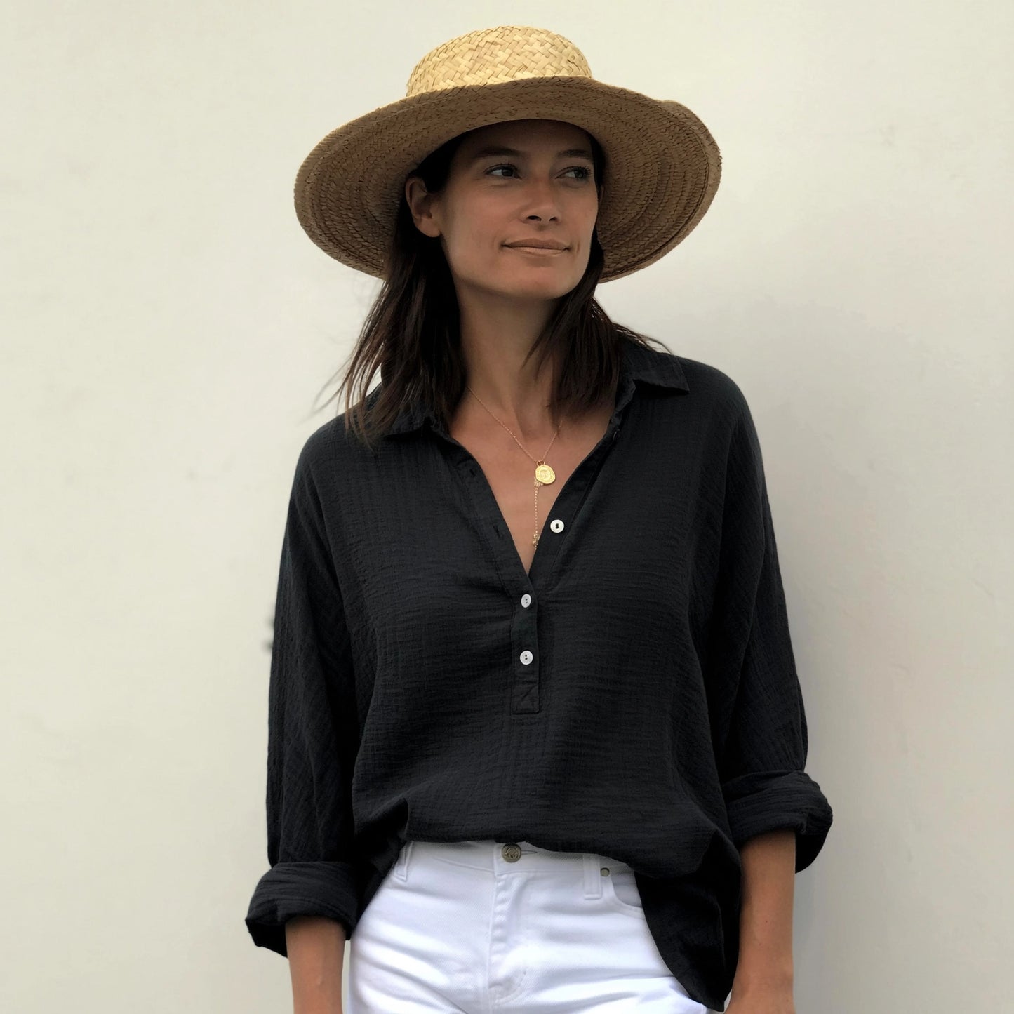 Pleated Winter Pullover Shirt