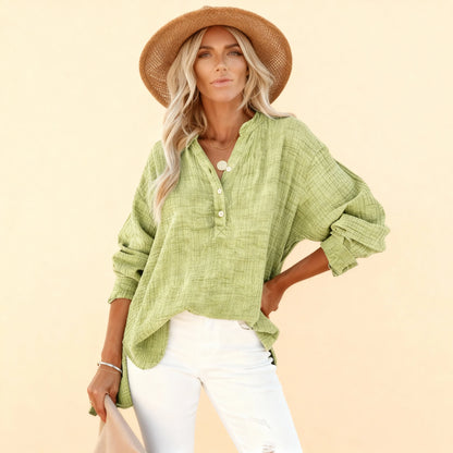 Pleated Winter Pullover Shirt