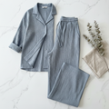 CloudGauze Breeze Set - Dusty Blue flat lay