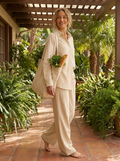 LinenAire Relaxed Linen Lounge Set - Outdoor Patio Lifestyle