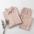 LinenAire Relaxed Linen Lounge Set - Flat Lay Dusty Rose