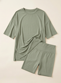 The SoftSet Oversized Lounge Duo - Flat Lay Sage