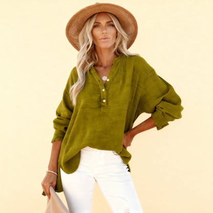 Pleated Winter Pullover Shirt